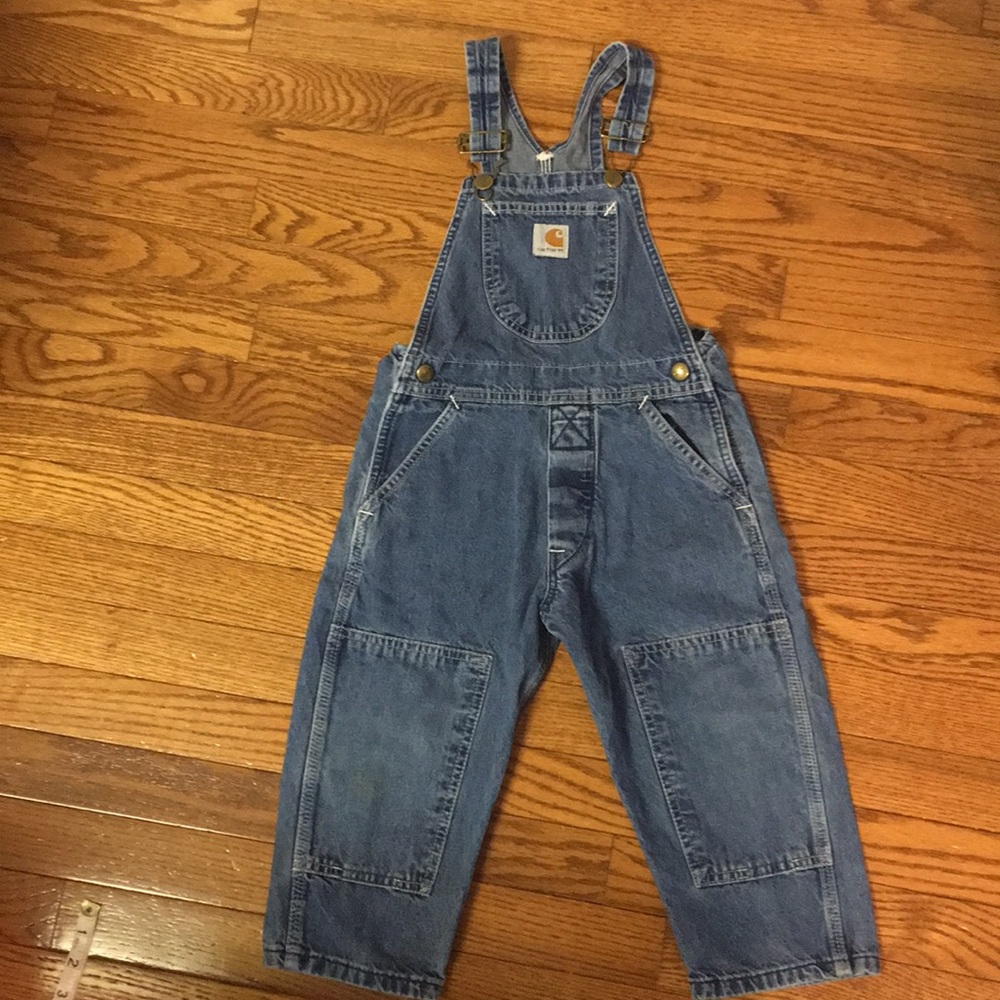 Carhartt denim overalls size 3T